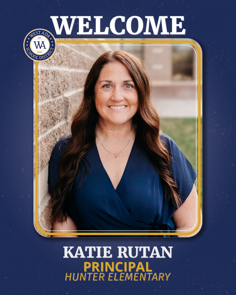 Katie Rutan as the new Principal of Hunter Elementary