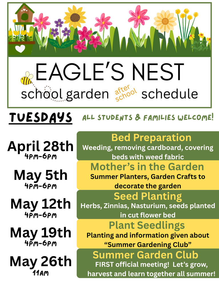 Eagles Nest meeting schedule
