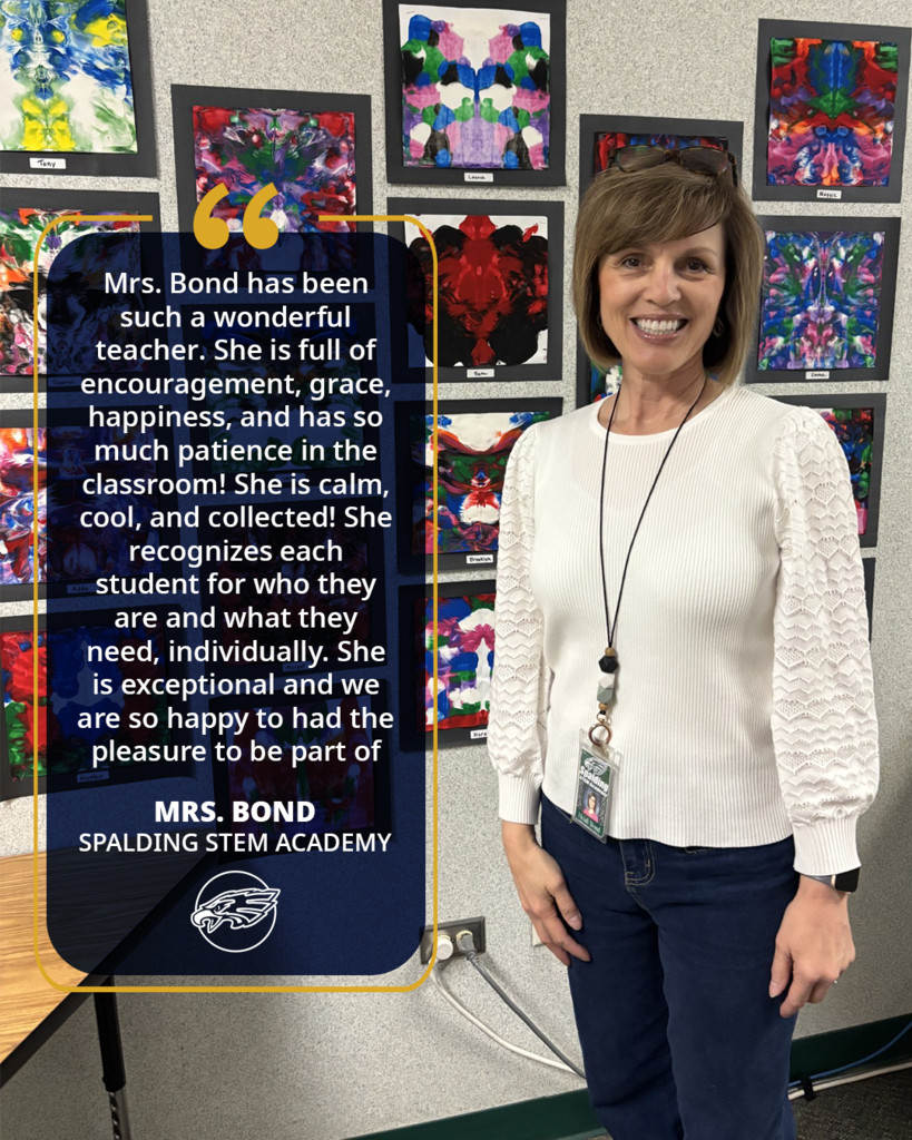 Mrs. Bond has been such a wonderful teacher. She is full of encouragement, grace, happiness, and has so much patience in the classroom! She is calm, cool, and collected! She recognizes each student for who they are and what they need, individually. She is exceptional and we are so happy to had the pleasure to be part of her class!! 