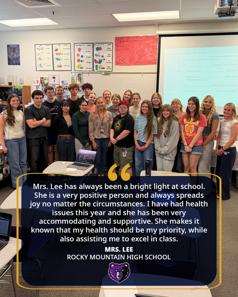 Mrs. Lee Rocky Mountain High School 