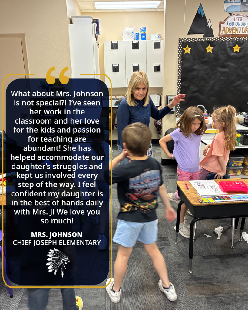 Mrs. Johnson Cheif Joseph Elementary 