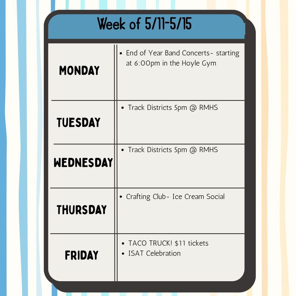 Weekly Schedule