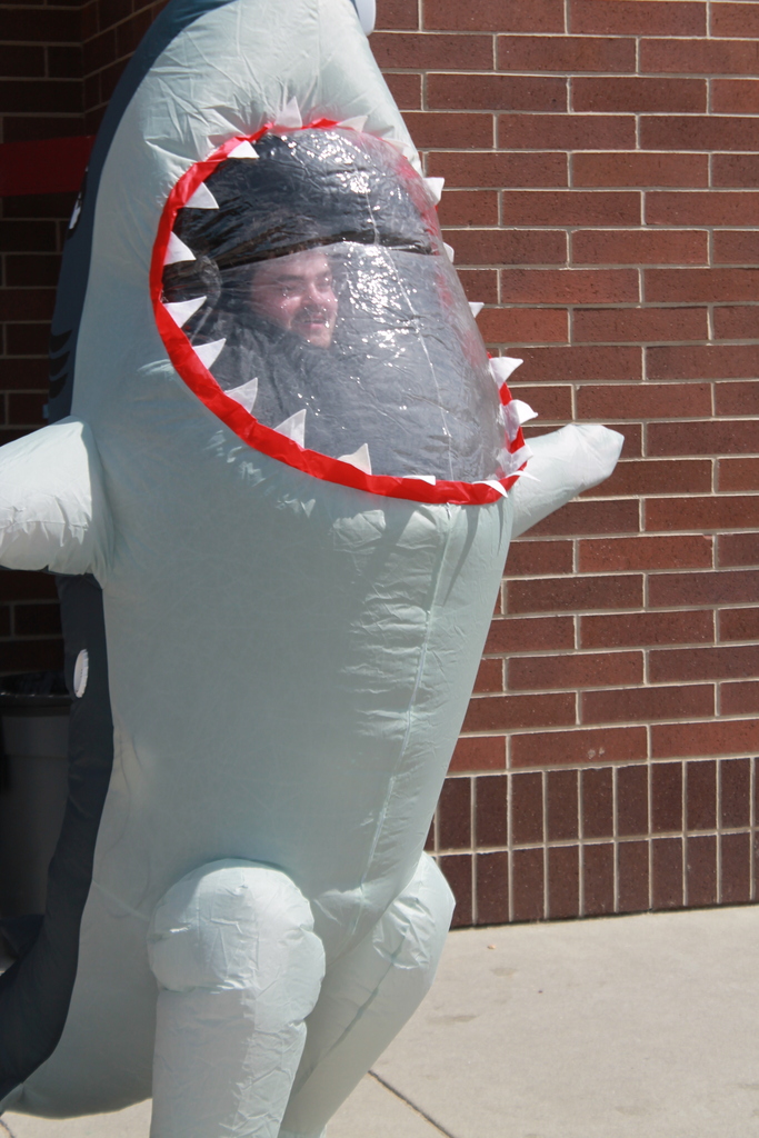 inflatable shark
