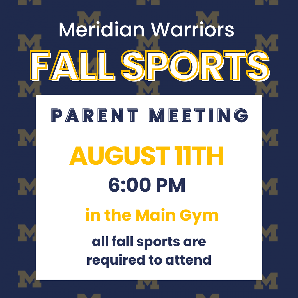 fall sports meeting graphic