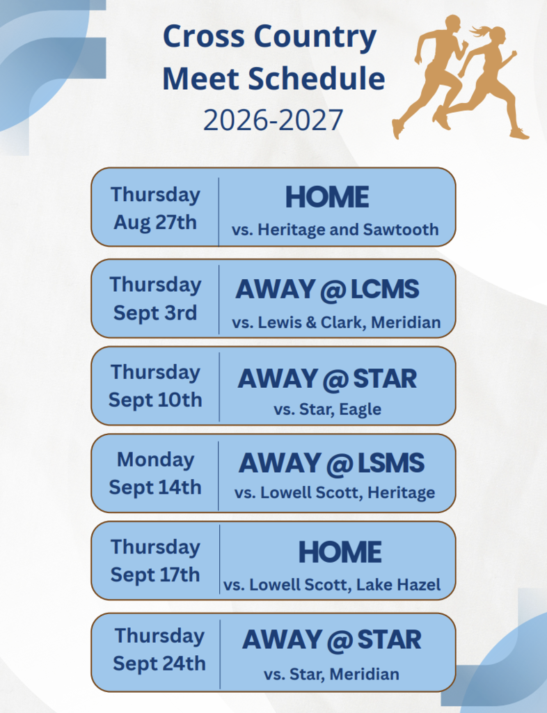 Cross Country Schedule