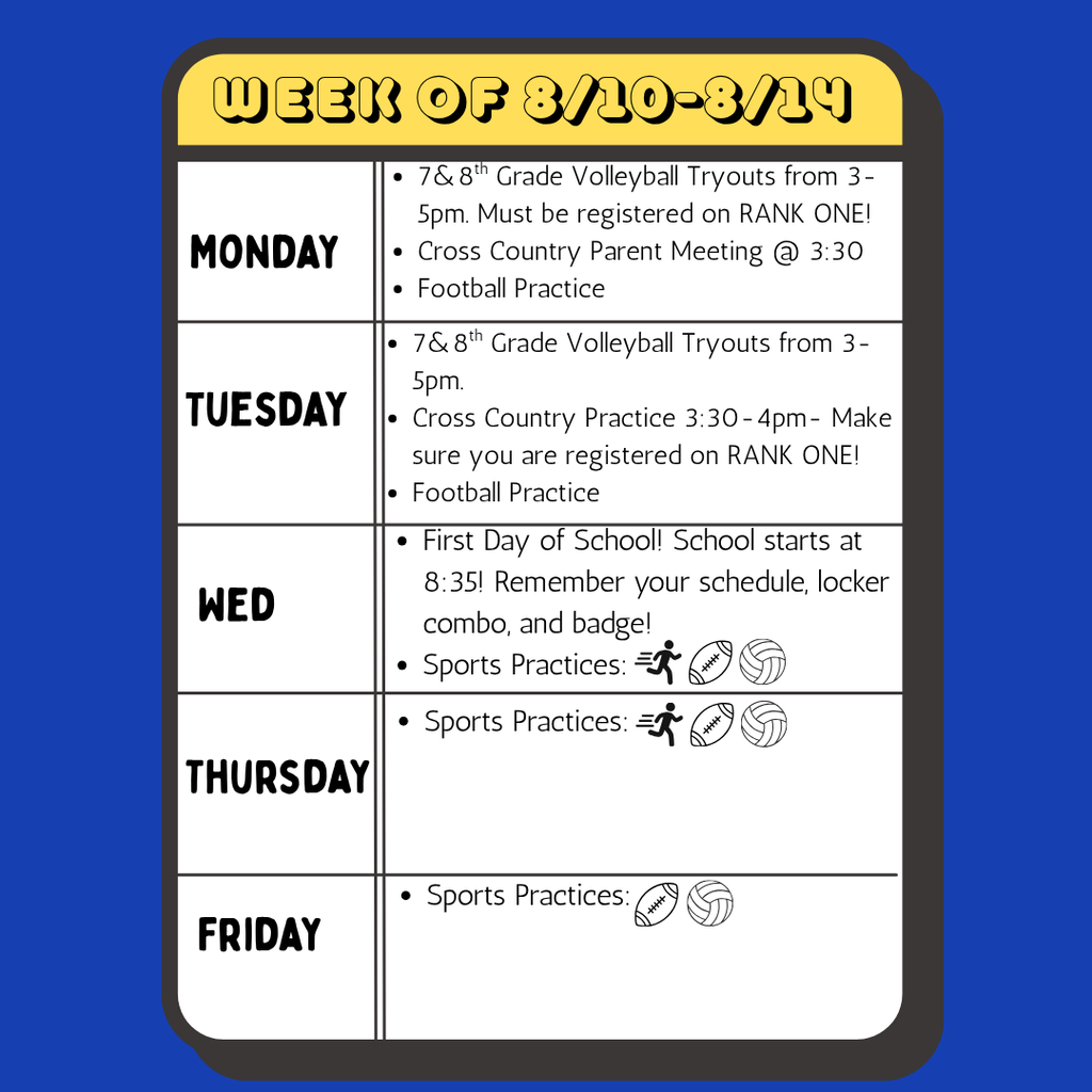 My Weekly Planner for LSMS