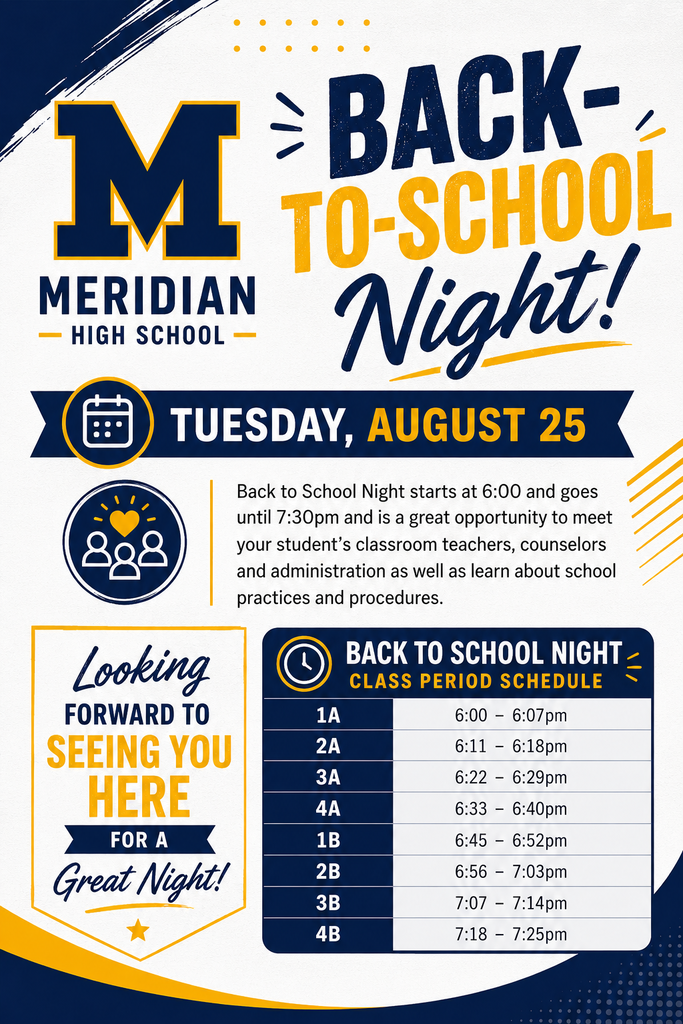 Back to School night flyer