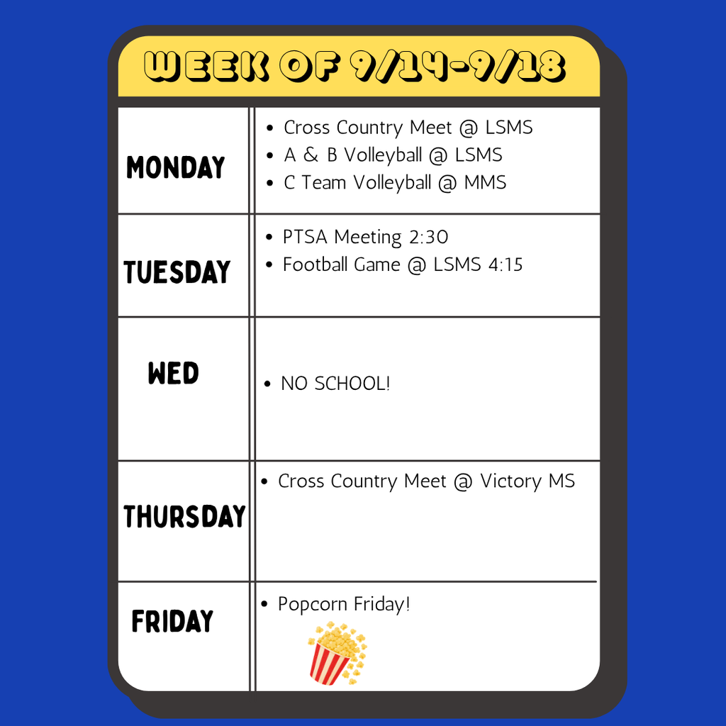 Lowell Scott Week at a Glance Calendar