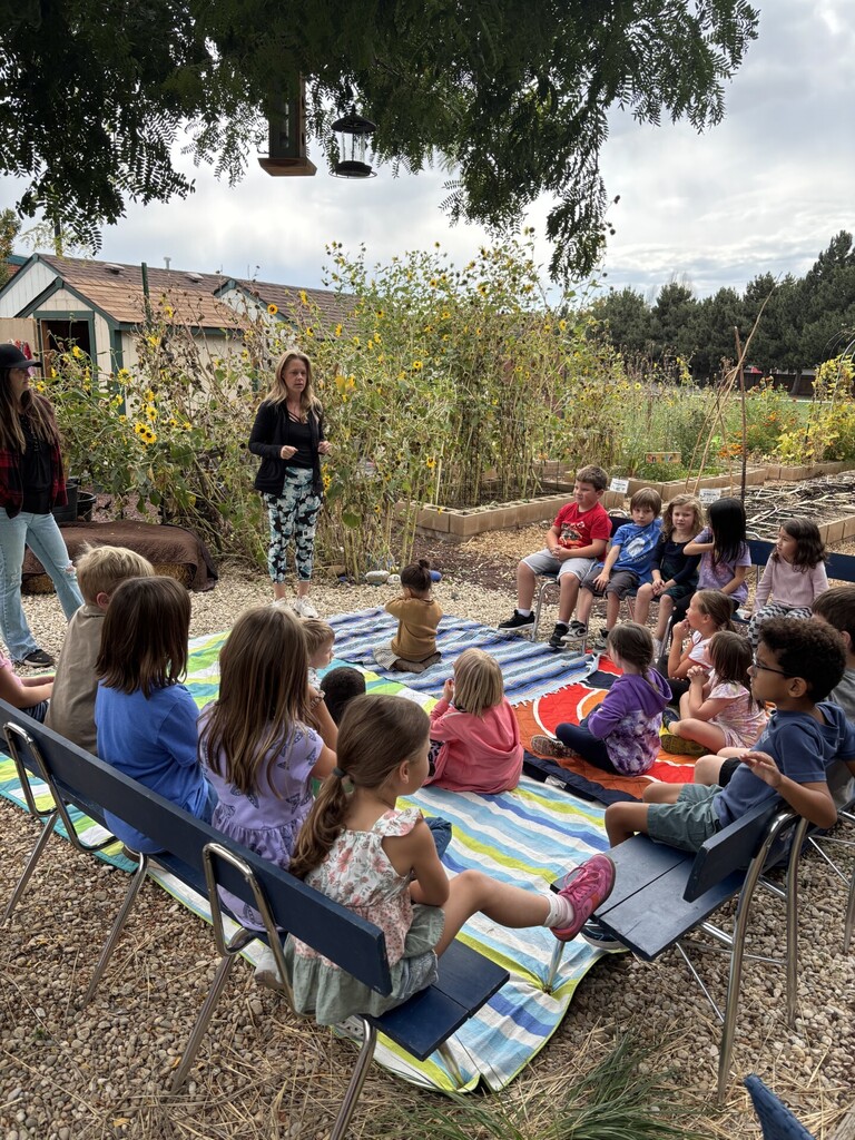 kids listening to head gardener