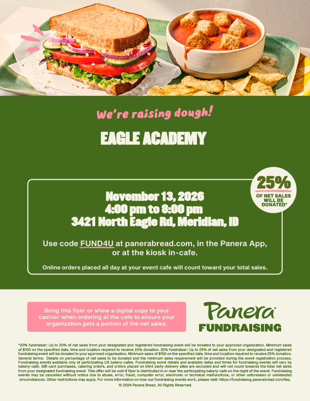 EA Panera Fundraising Flyer