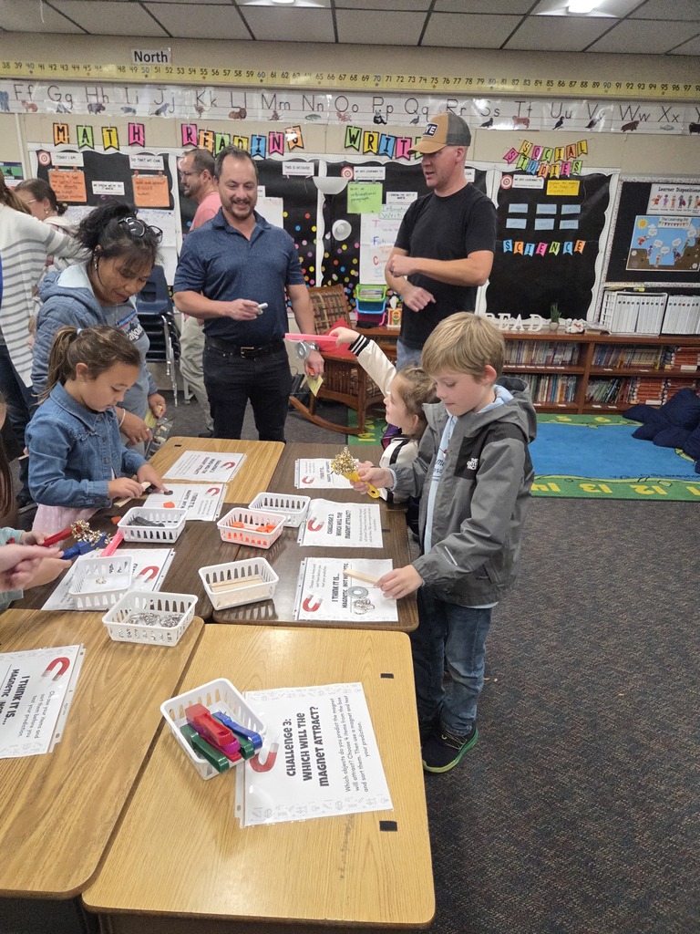 families making predictions w/magnetic items