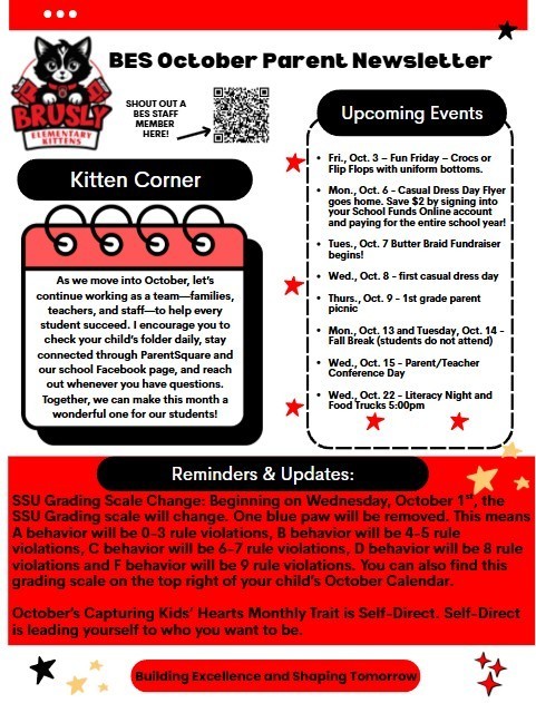 BES October Parent Newsletter