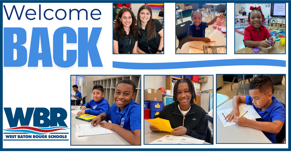 Welcome back pic of students