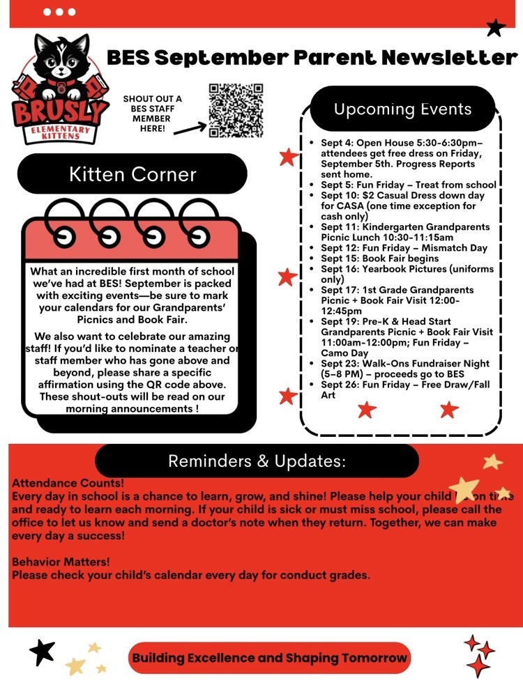 BES September Parent Newsletter