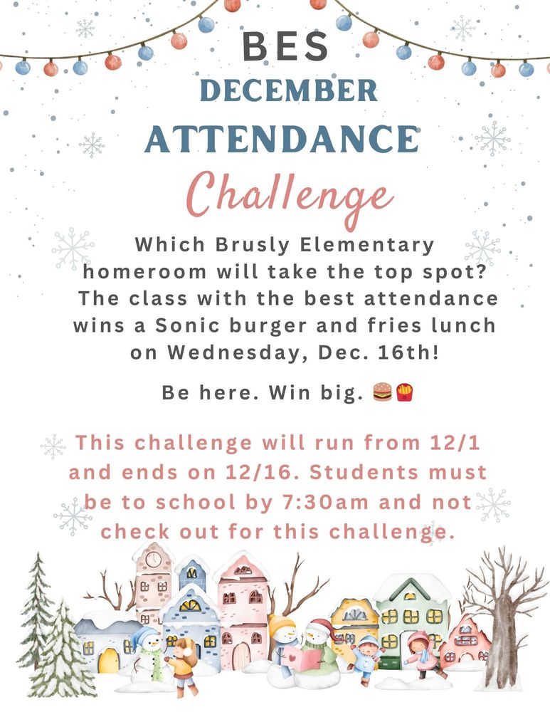 BES December Attendance Challenge