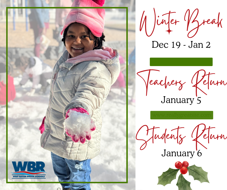 Winter Break Dec 19-Jan 6