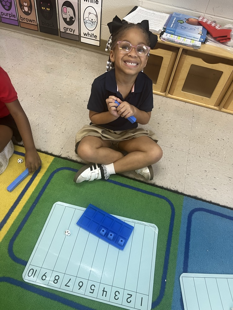 Today Miss M's students used different counting strategies to count out their UniFix cubes!