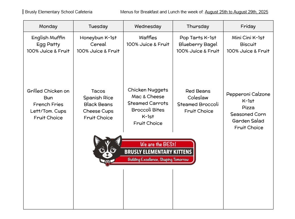 BES Food Menu