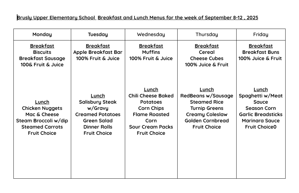 BUES cafe menu 9/8-12