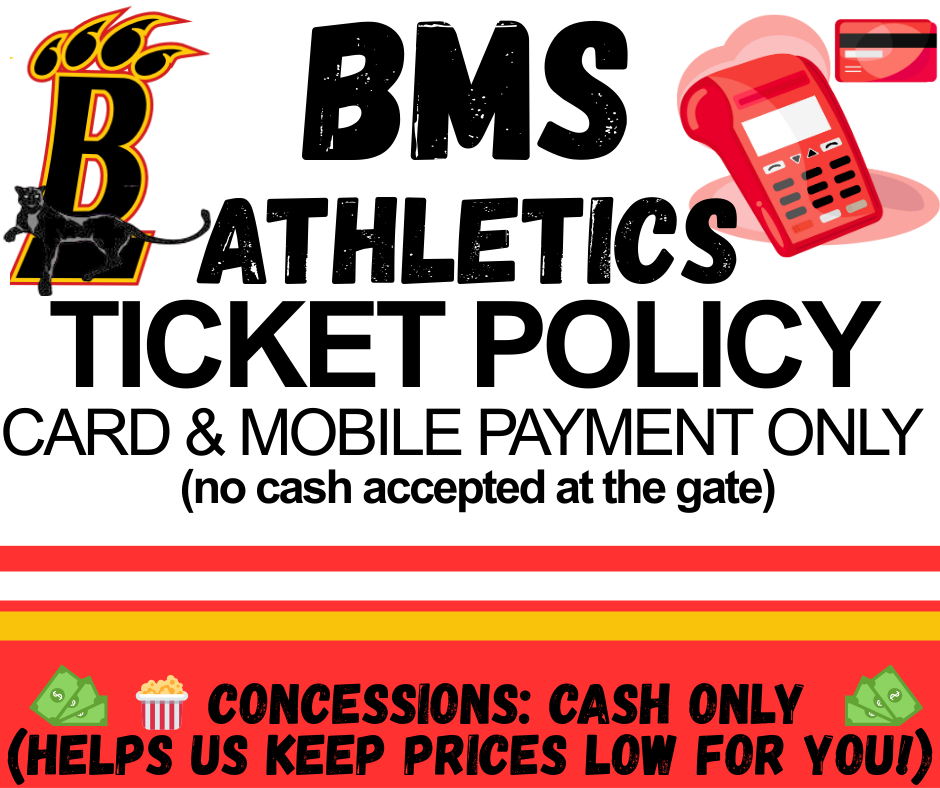 ticket policy: CASHLESS entry to games pay with card or phone at gate
