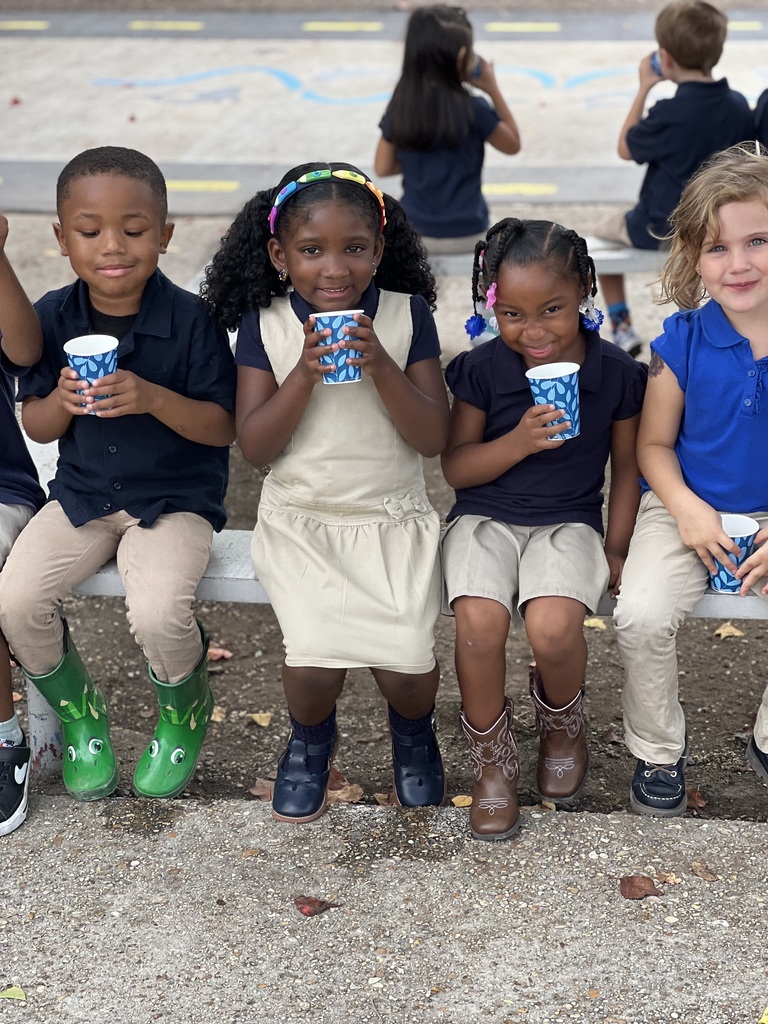 Pre-K friends enjoying lemonade! 