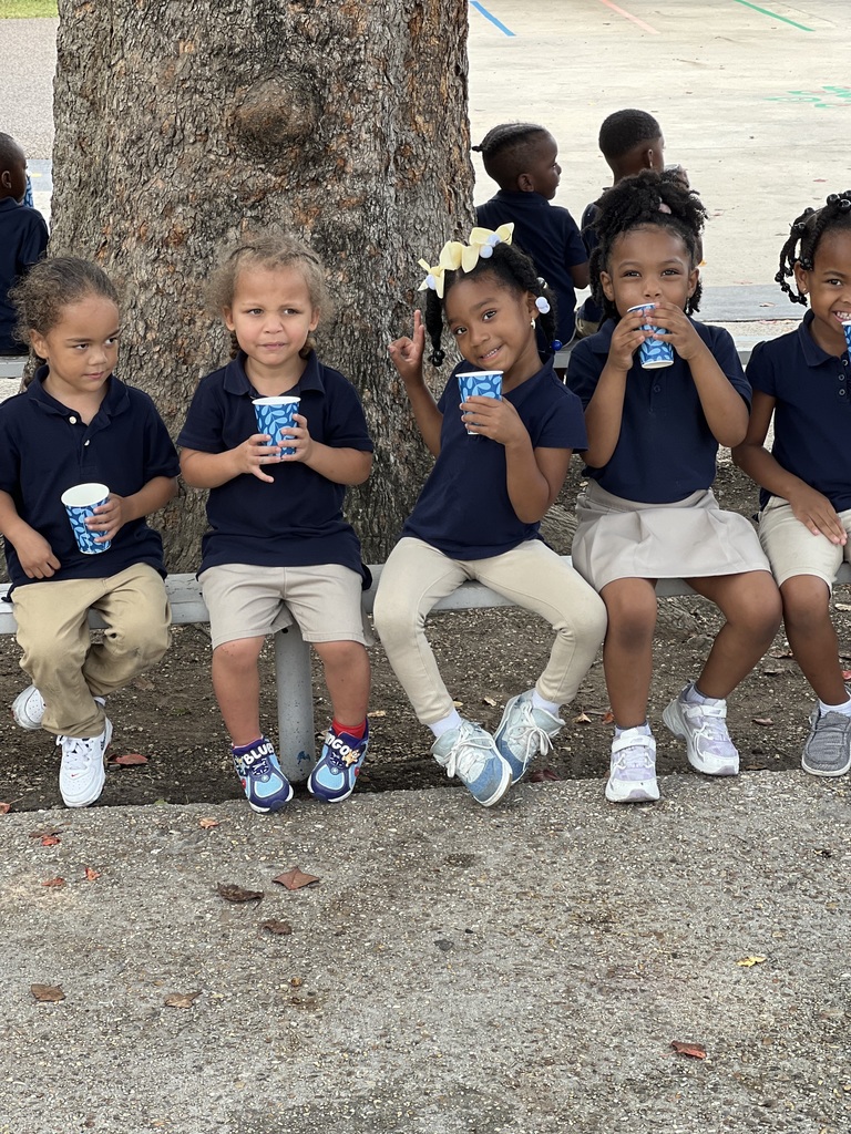 Pre-K friends enjoying lemonade! 