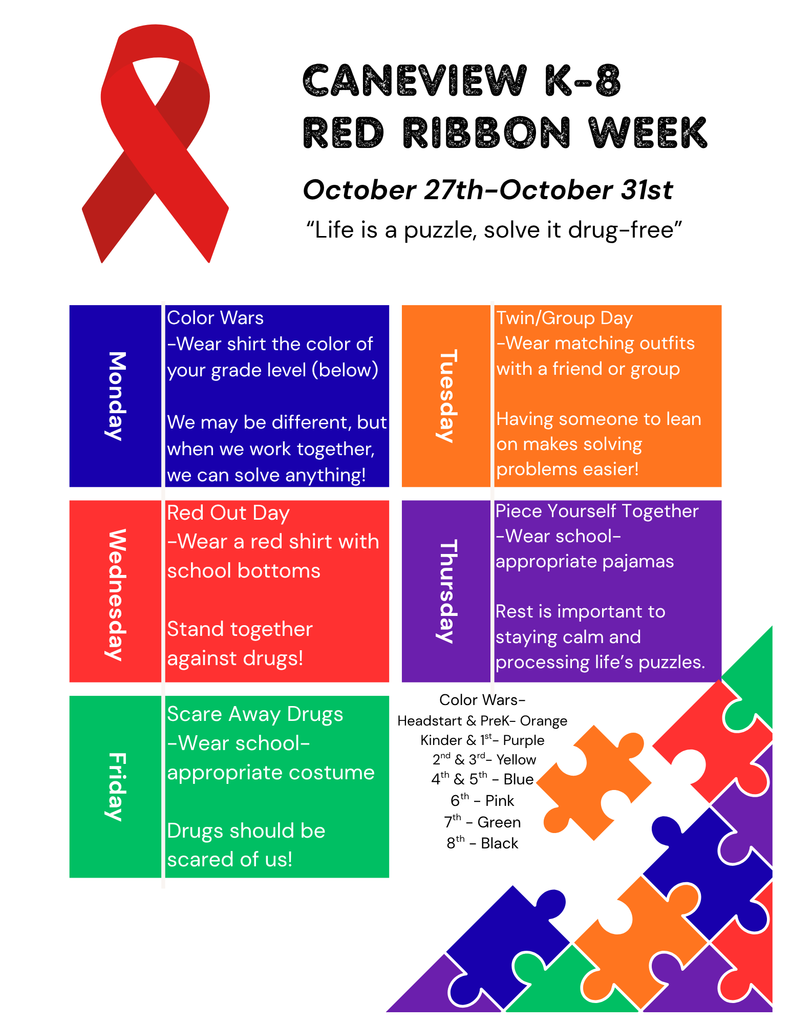 Red Ribbon Week is Oct 27-31