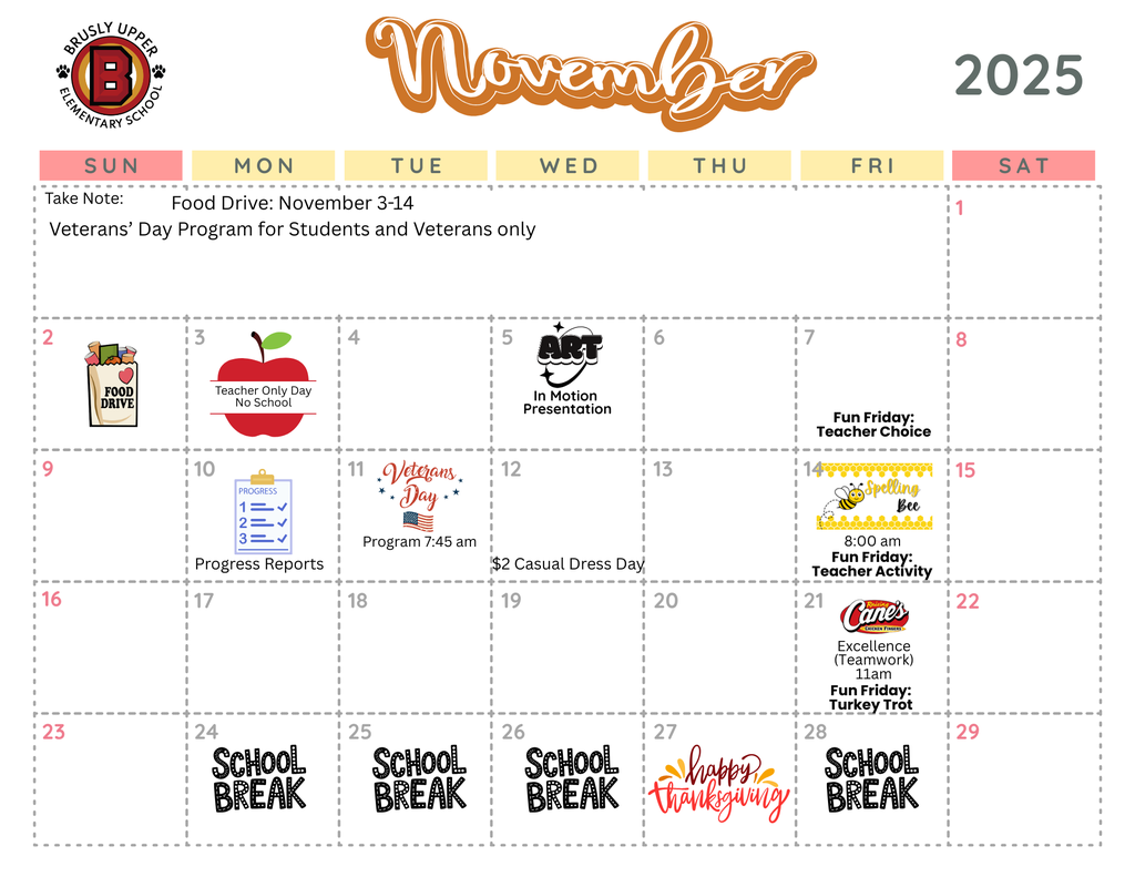 November 25 Calendar