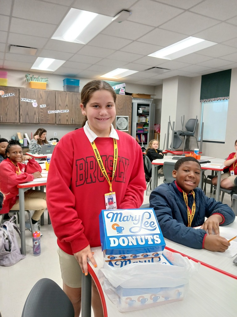 student won donuts for the class
