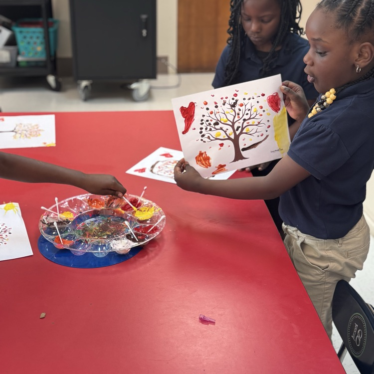 PAES Girl Scouts arts and crafts activity 