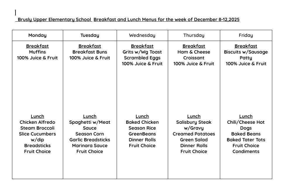 BUES cafe menu 12/8-12