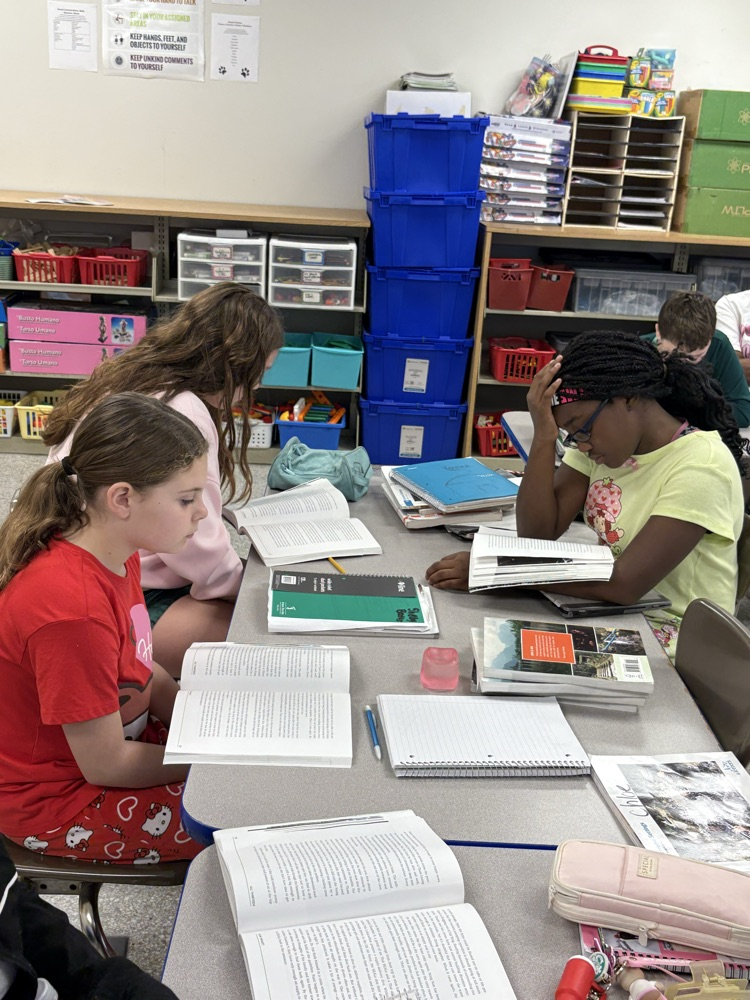 Even with a room change this morning, the students are working hard in ELA! 