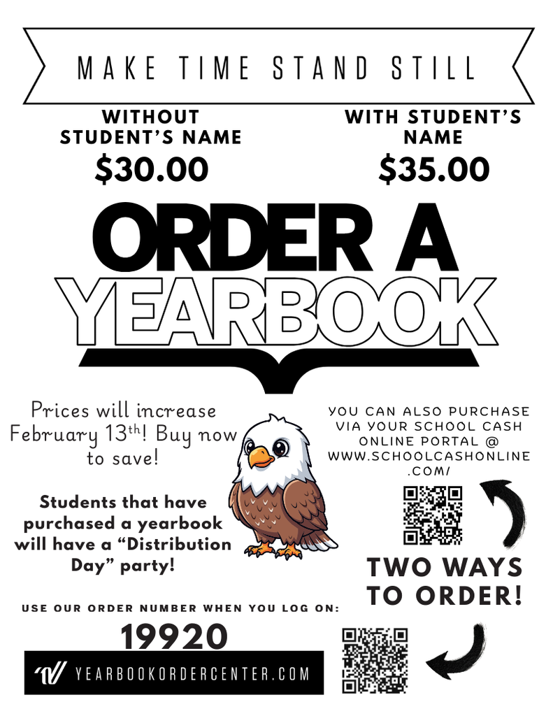 Yearbooks on sale now!