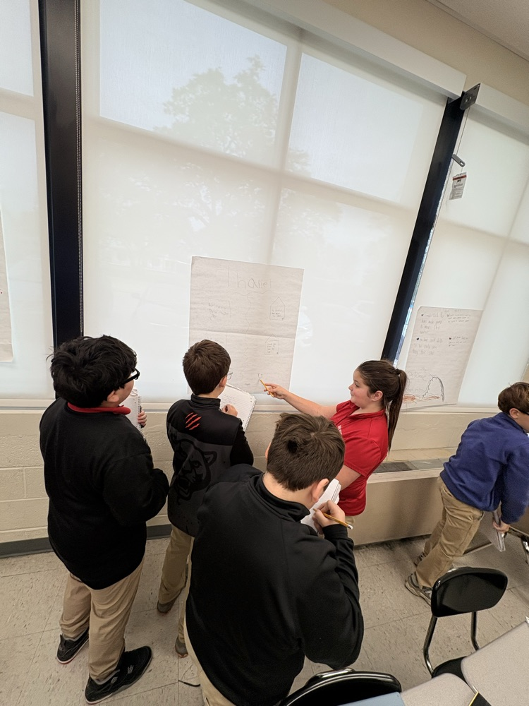 Gallery walk in ELA! Students learning about different character contributions in our story.