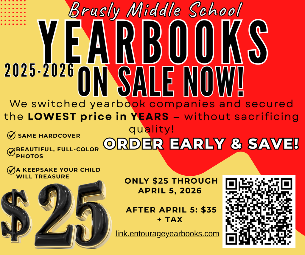 yearbook flyer with QR code