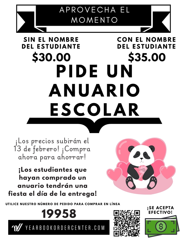 order a yearbook flyer in Spanish