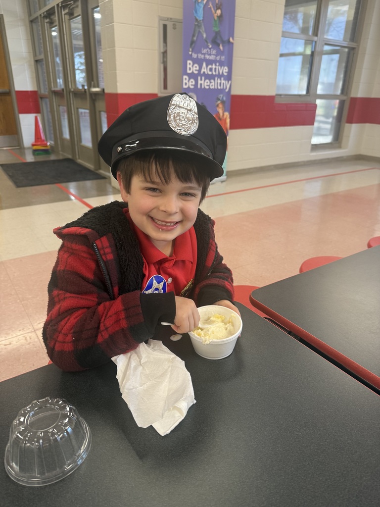 Enjoying a treat after a day of hard work. 