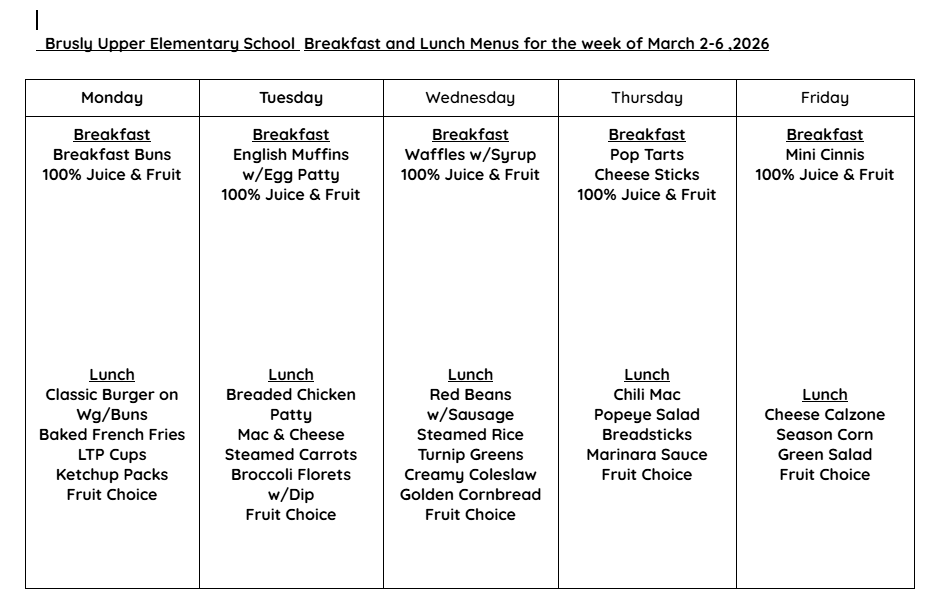 BUES Cafe Menu 3/2-6