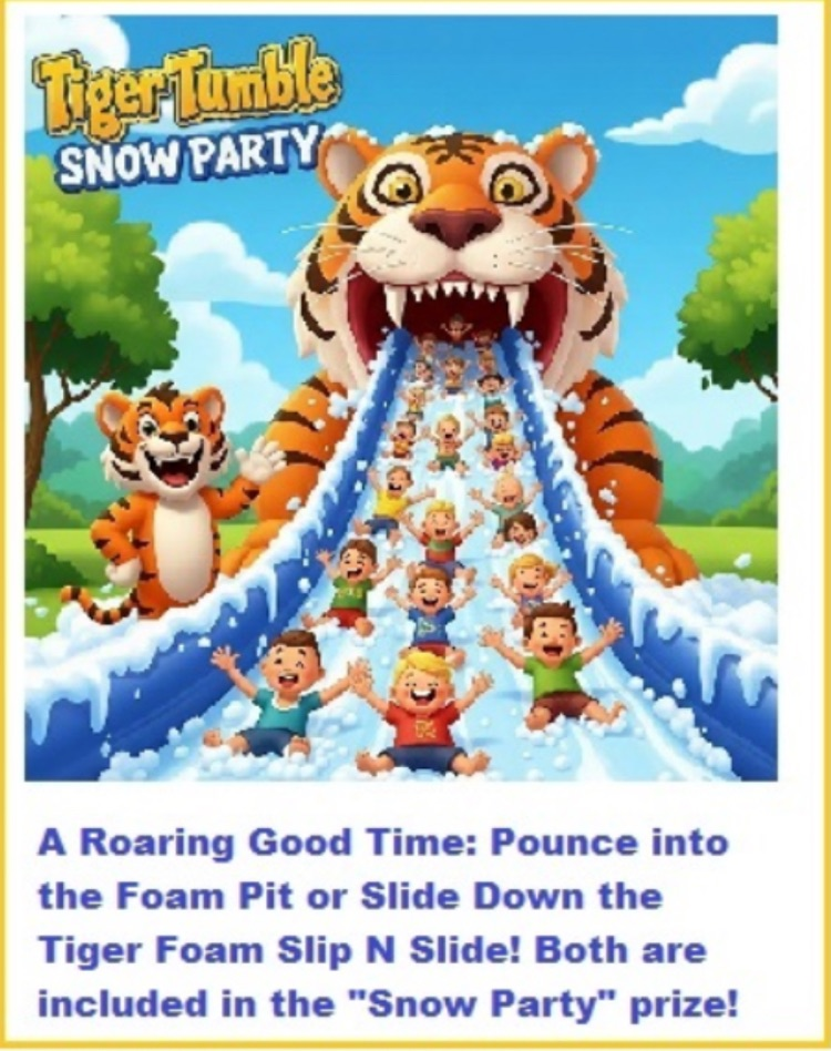 Week 3 check in! If students raise 200$, they now participate in the Tiger Tumble and Foam party! 