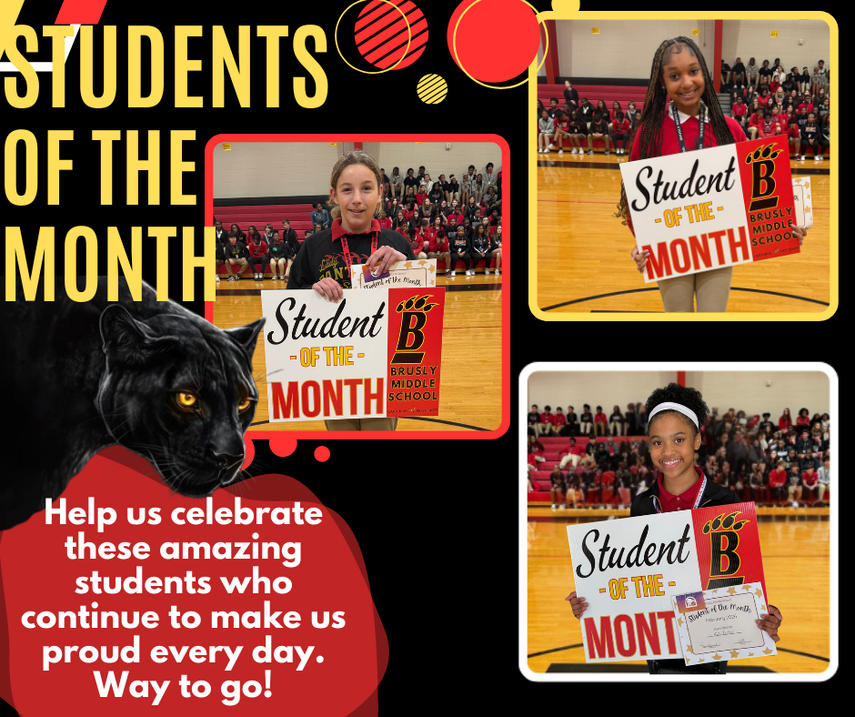 STUDENTS OF THE MONTH