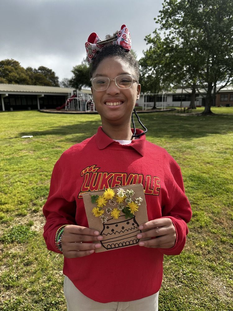 students picking flowers