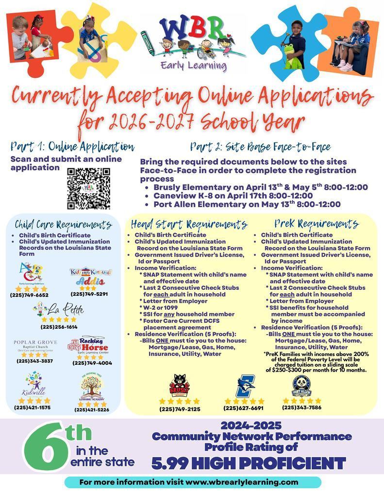 wbr early learning applications