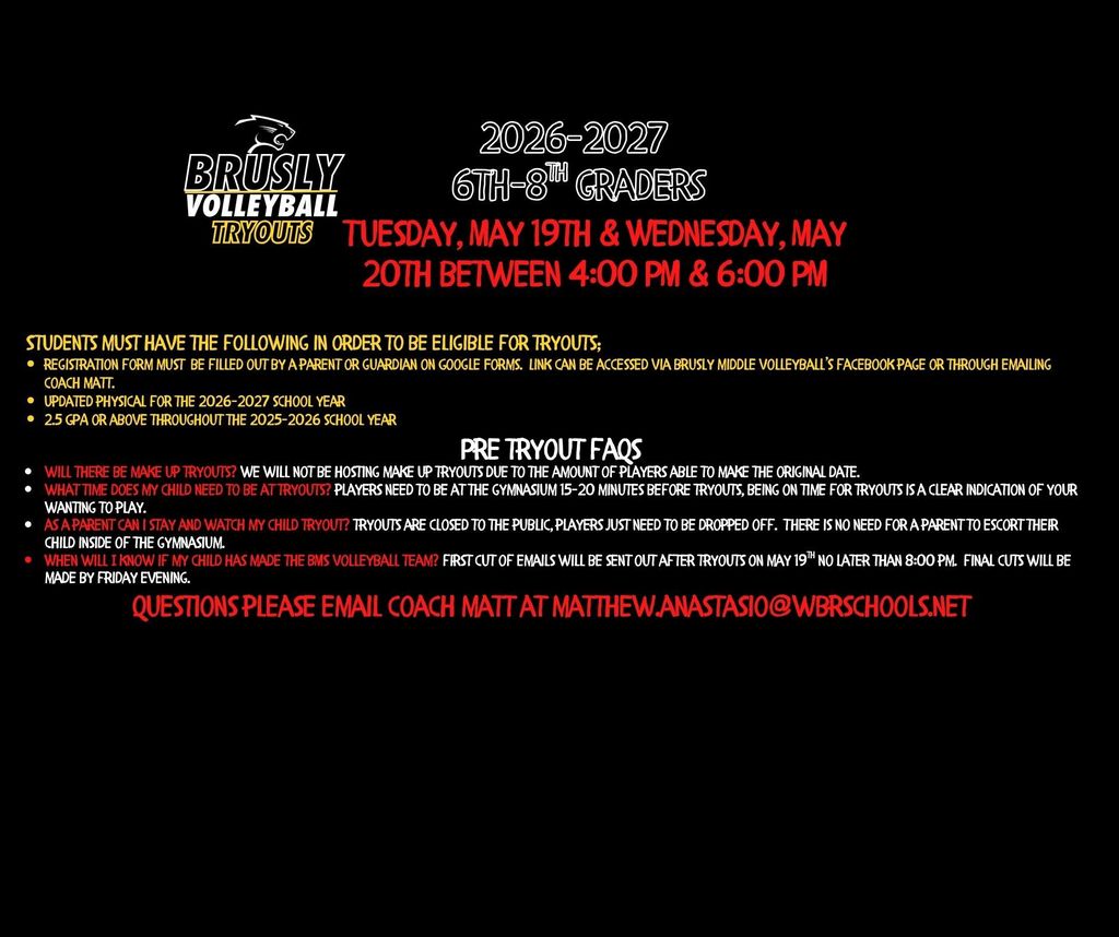 2026-2027 Volleyball Tryouts