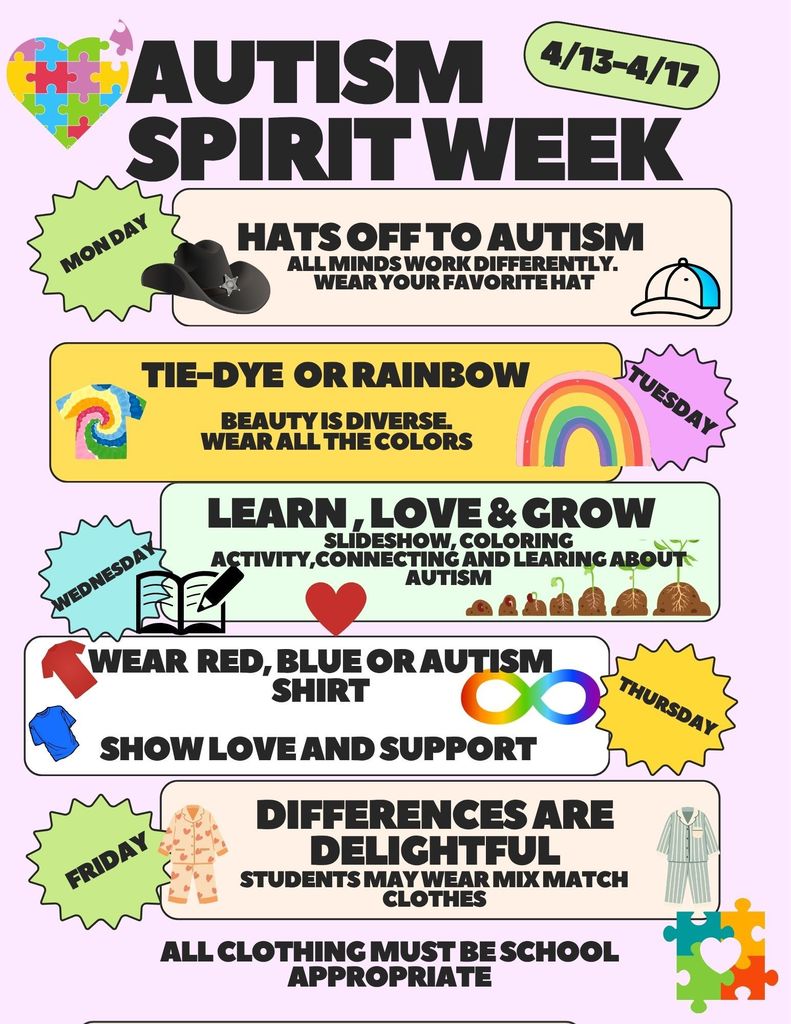 Autism Spirit Week