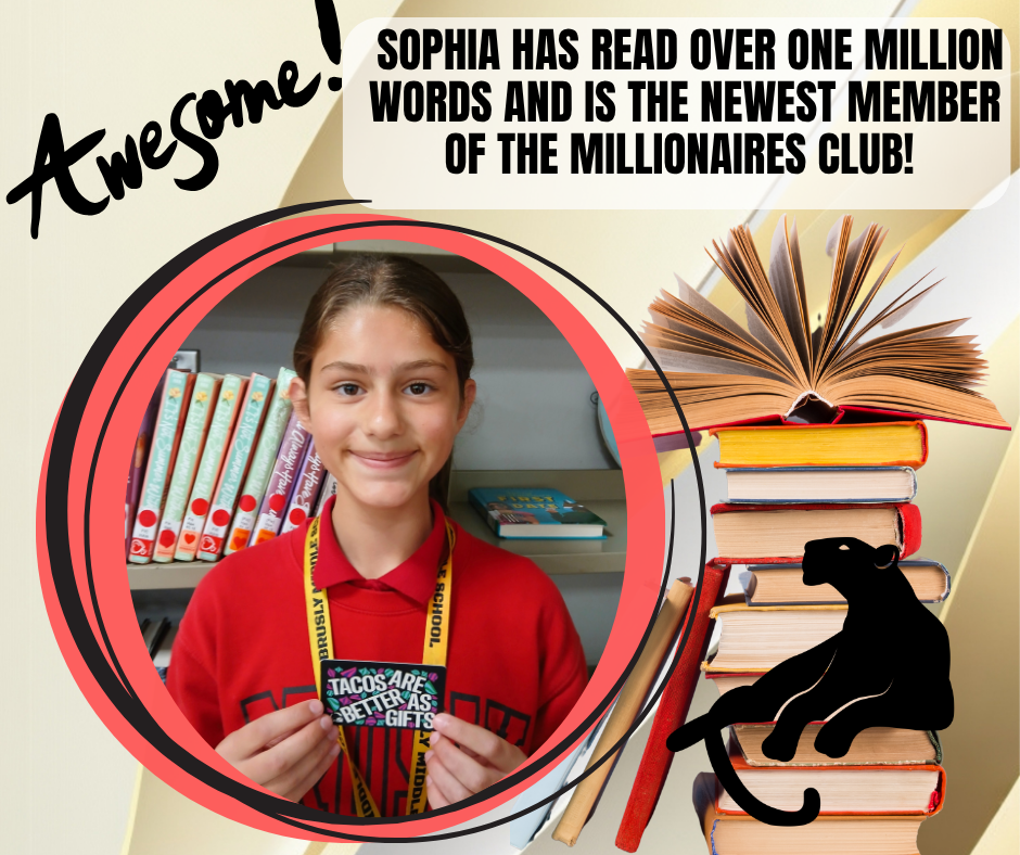 SOPHIA IS THE NEWEST MEMBER OF THE MILLIONAIRES CLUB