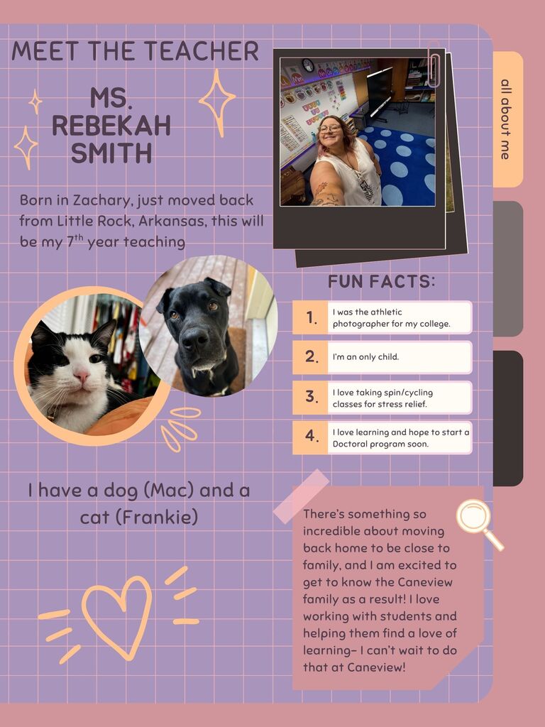 Meet the Teacher: Ms. Rebekah Smith