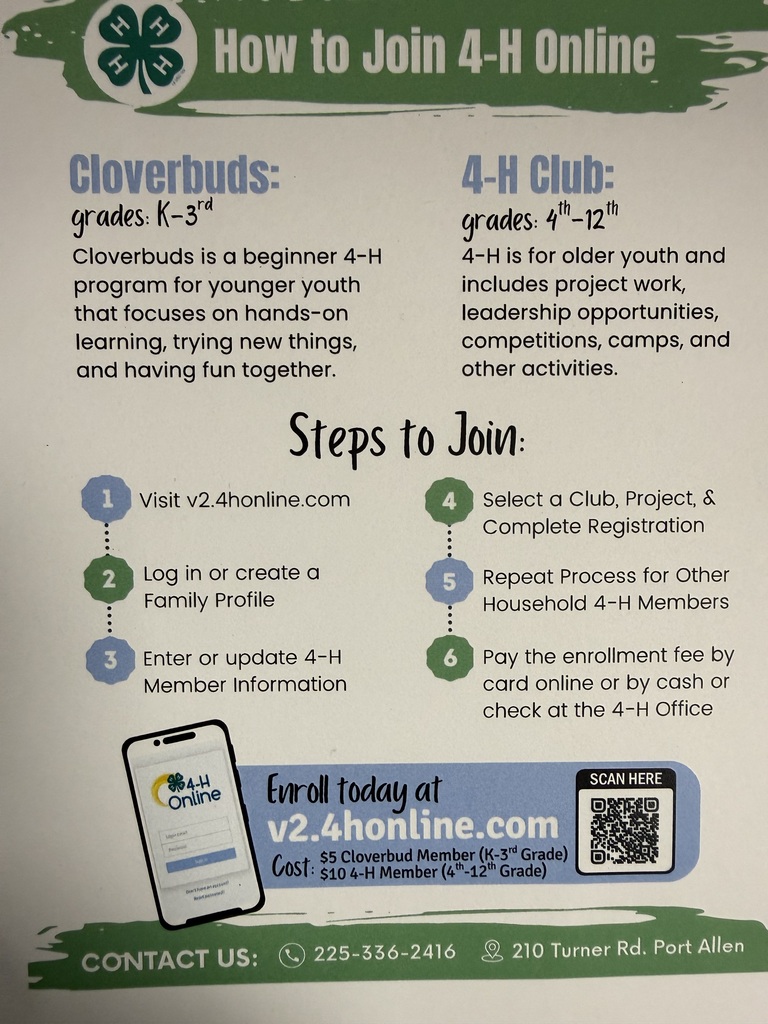 4-H sign up information
