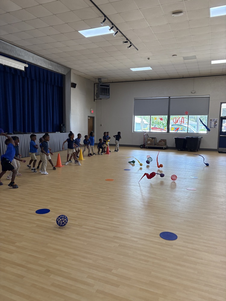 kids playing in PE