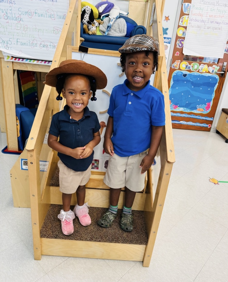 Storytime in Ms. Butler and Mrs. Byrd's was all about Aunt Jessie's Hats. Aunt Jessie brought her hat collection to their classroom. 