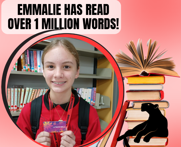 Emmalie has read over 1 million words!